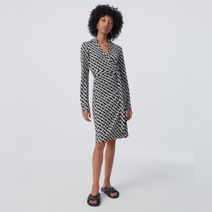 Diane Von Furstenberg chain link wrap dress